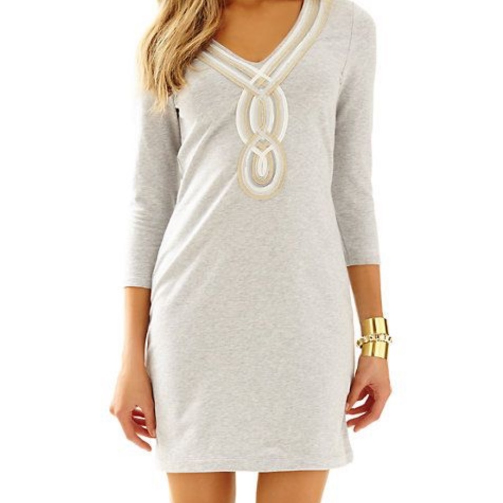 NWT Lily Pulitzer Clarkson Dress Gray